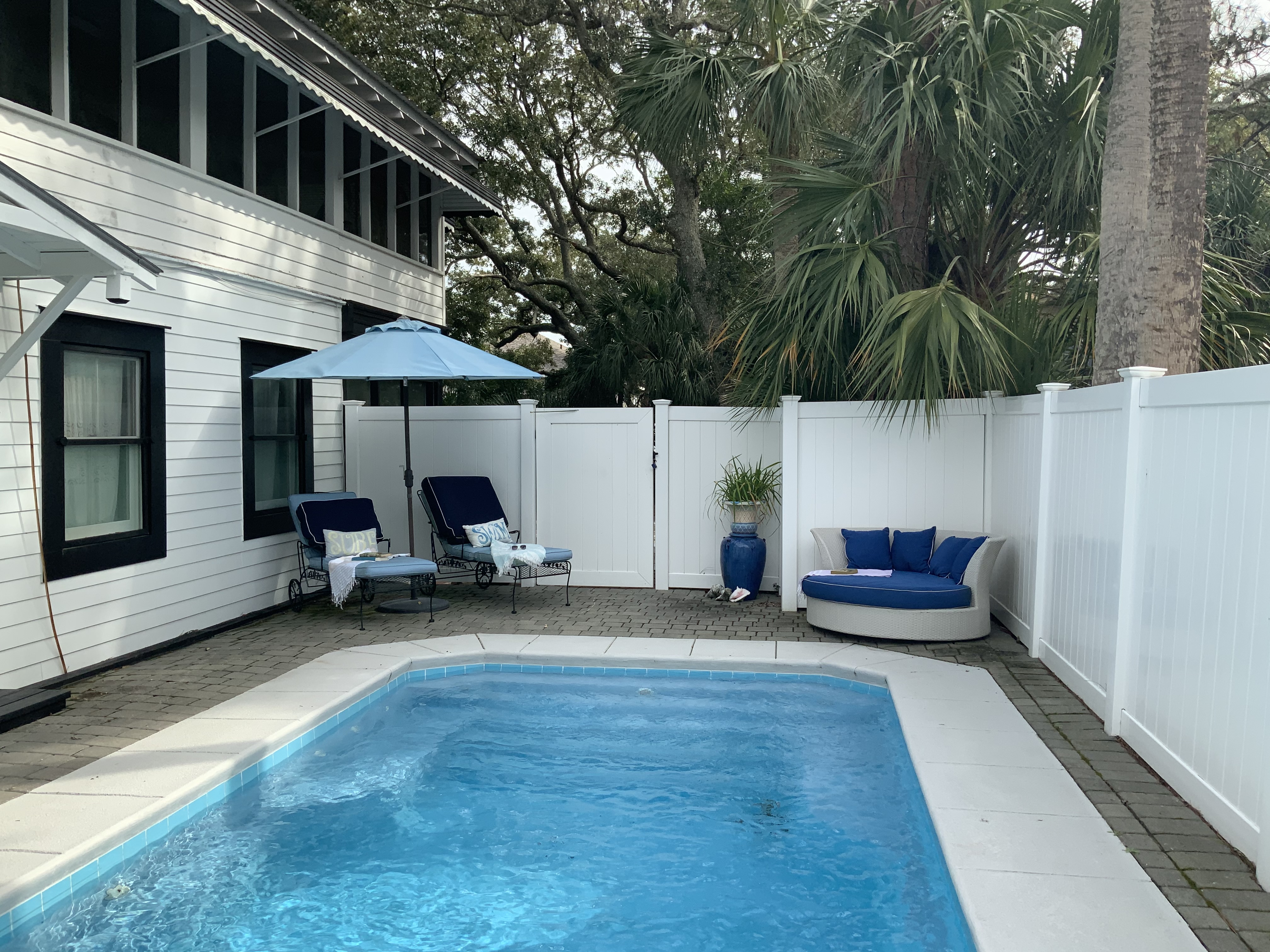 more pool seating